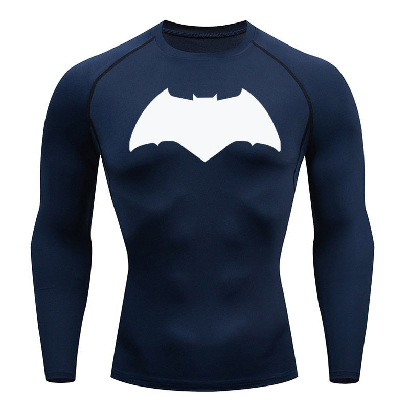 Affleck Dark Knight Long Sleeve Compression Shirt