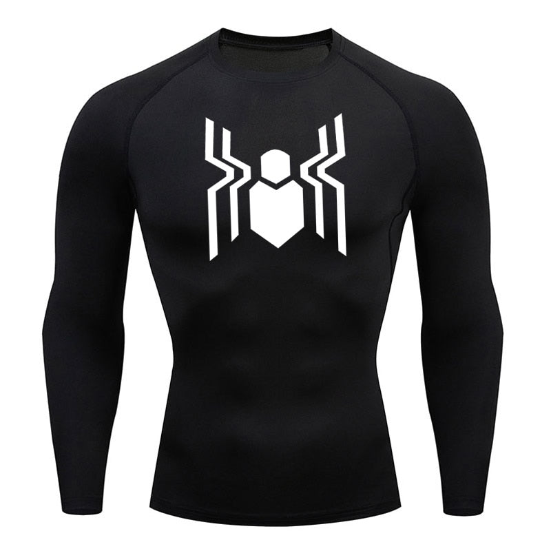 Web Slinging Long Sleeve Compression Shirt 2016