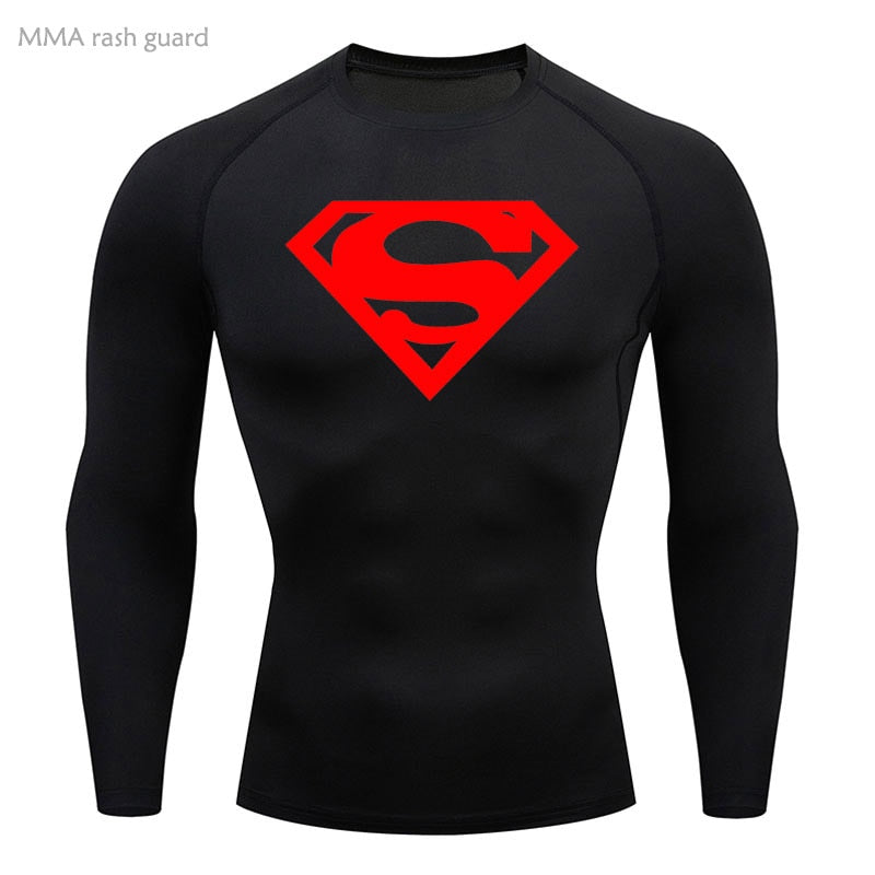 Kryptonian Long Sleeve Compression Shirt