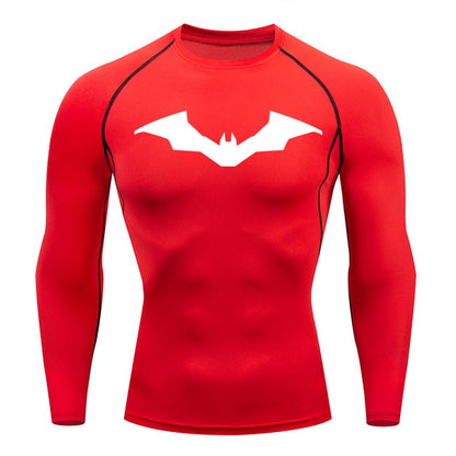 Pattinson Dark Knight Long Sleeve Compression Shirt