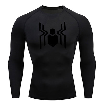 Web Slinging Long Sleeve Compression Shirt 2016