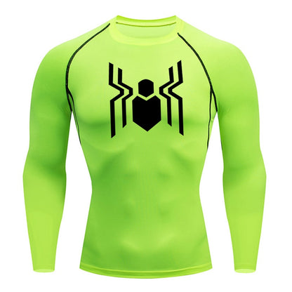 Web Slinging Long Sleeve Compression Shirt 2016