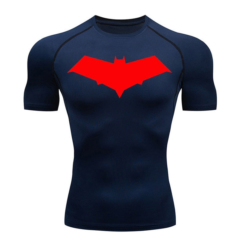 Red Hooded Vigilante Compression Shirt