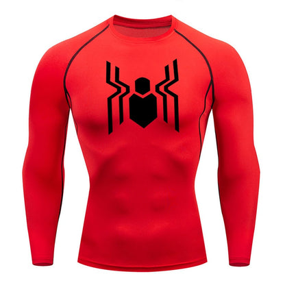 Web Slinging Long Sleeve Compression Shirt 2016