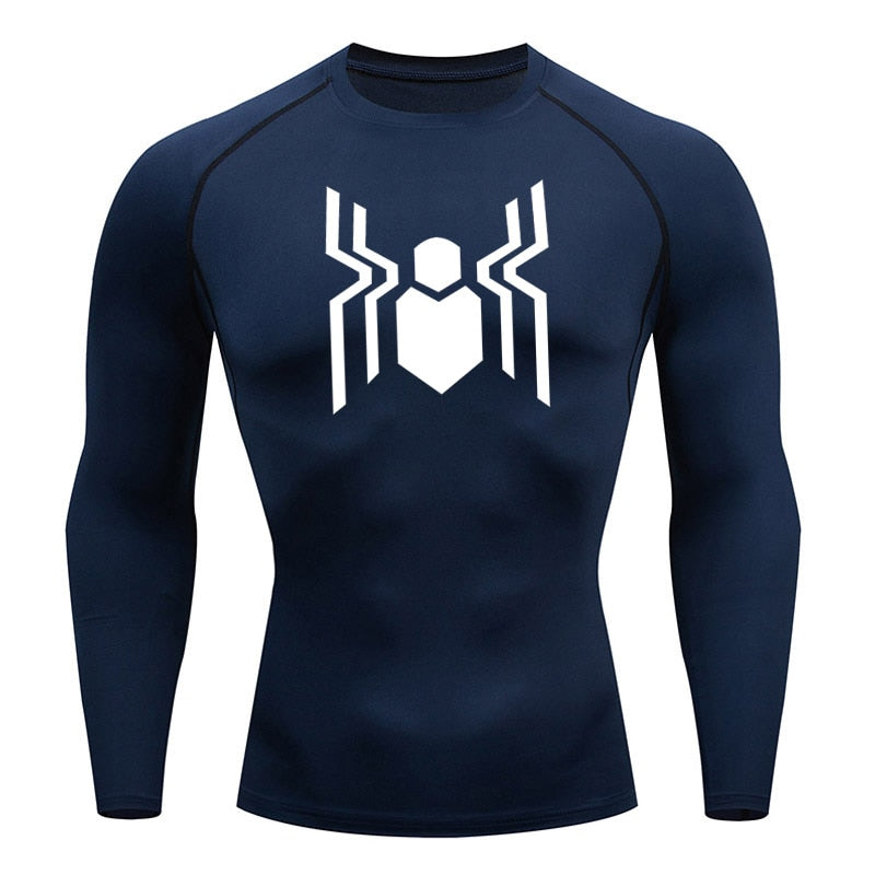 Web Slinging Long Sleeve Compression Shirt 2016