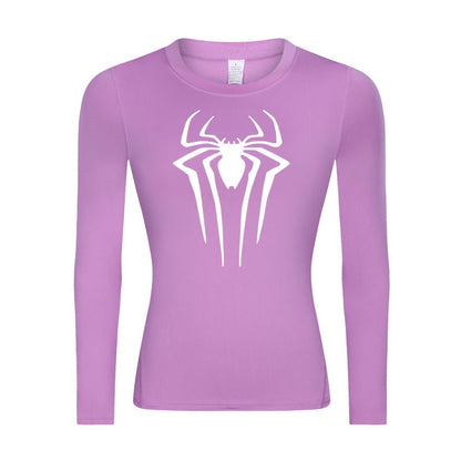 Web-Slinging Woman's Long Sleeve Compression Shirt