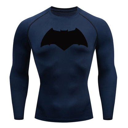 Affleck Dark Knight Long Sleeve Compression Shirt