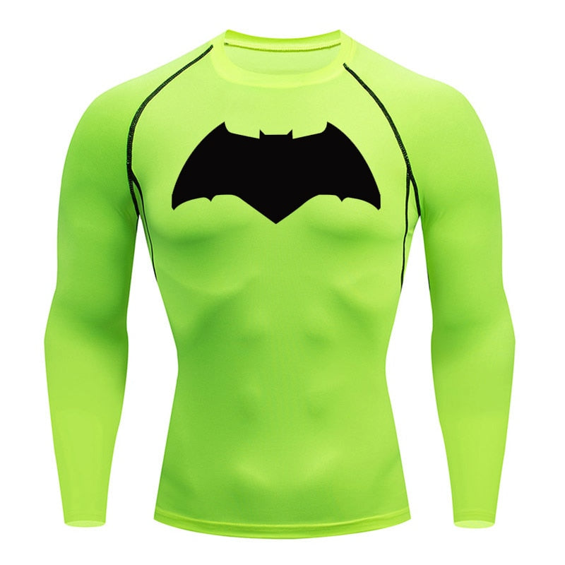 Affleck Dark Knight Long Sleeve Compression Shirt