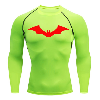 Pattinson Dark Knight Long Sleeve Compression Shirt