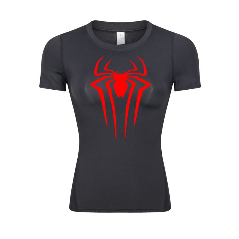 Web-Slinging Woman's Compression Shirt