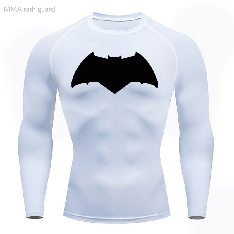 Affleck Dark Knight Long Sleeve Compression Shirt