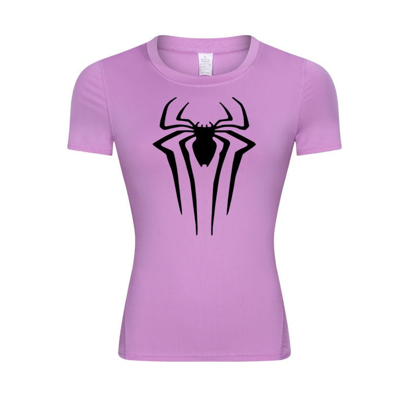 Web-Slinging Woman's Compression Shirt