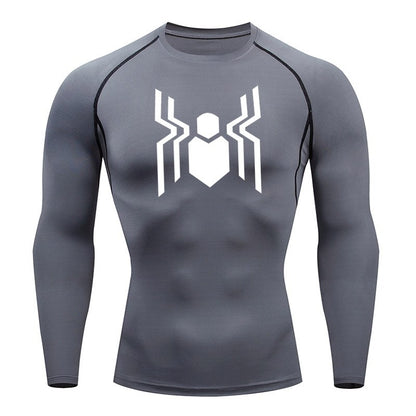 Web Slinging Long Sleeve Compression Shirt 2016