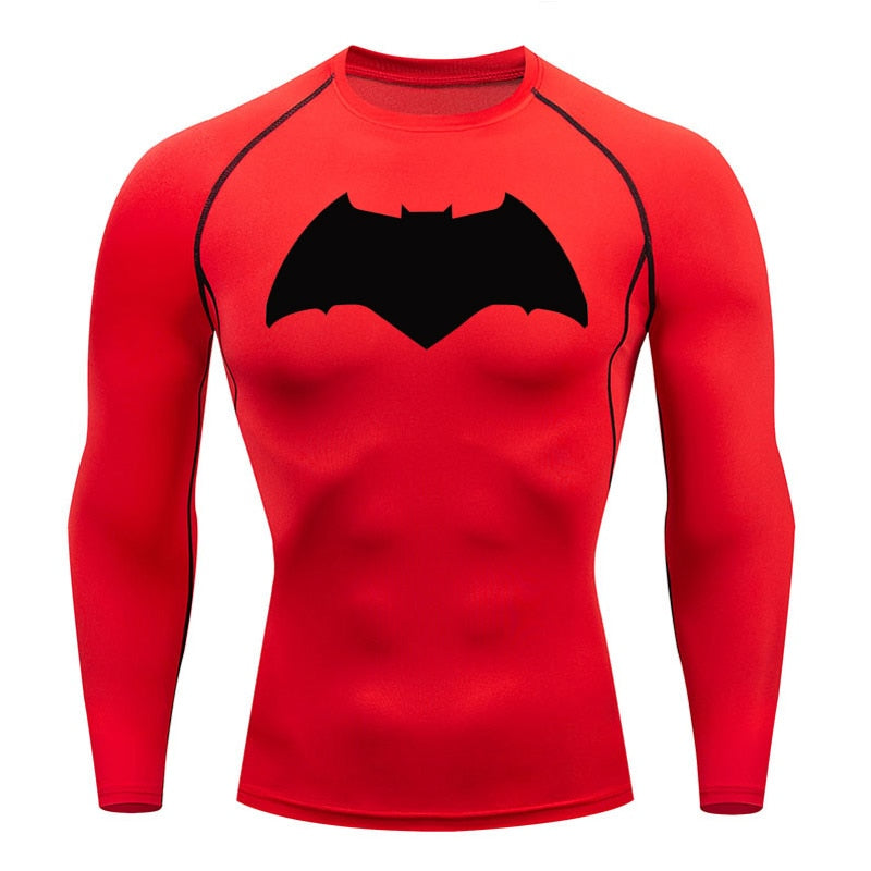 Affleck Dark Knight Long Sleeve Compression Shirt