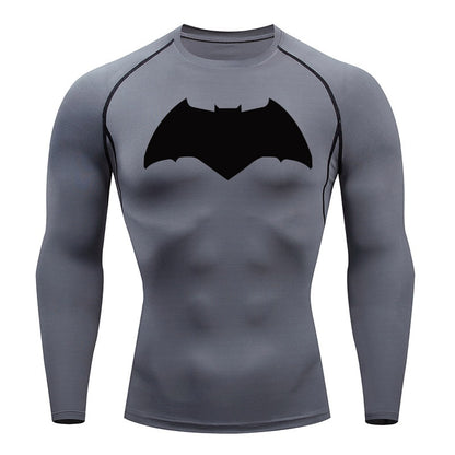 Affleck Dark Knight Long Sleeve Compression Shirt