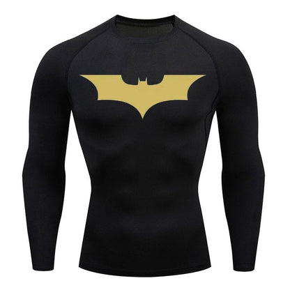 Dark Knight Long Sleeve Compression Shirt – Superheroes Fit