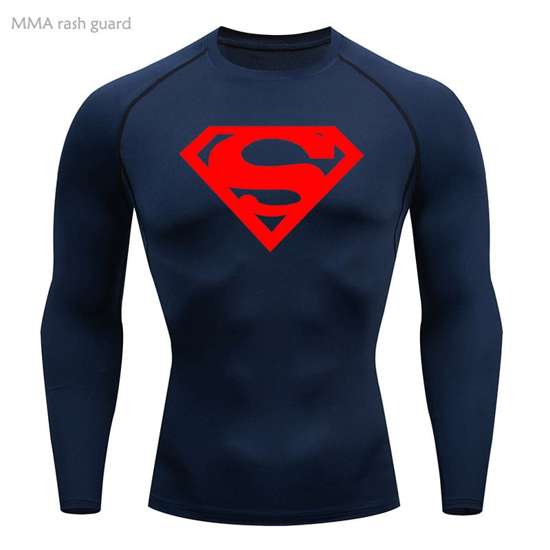 Kryptonian Long Sleeve Compression Shirt