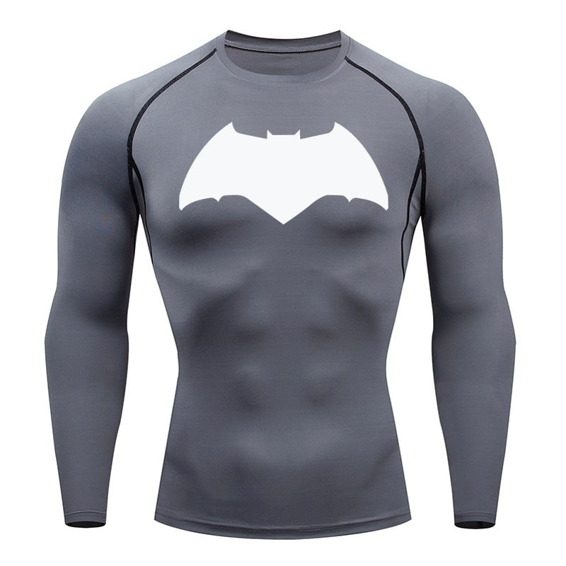 Affleck Dark Knight Long Sleeve Compression Shirt