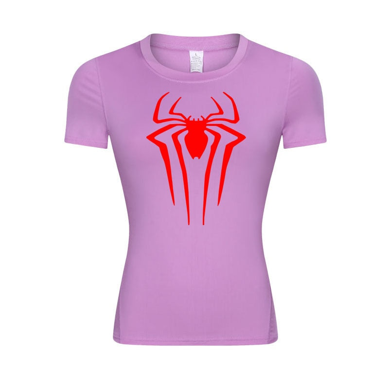 Web-Slinging Woman's Compression Shirt