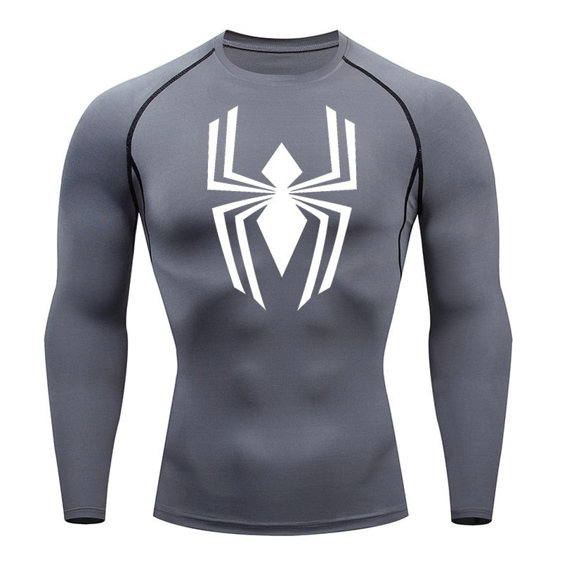 Spectacular Web-Slinging Long Sleeve Compression Shirt