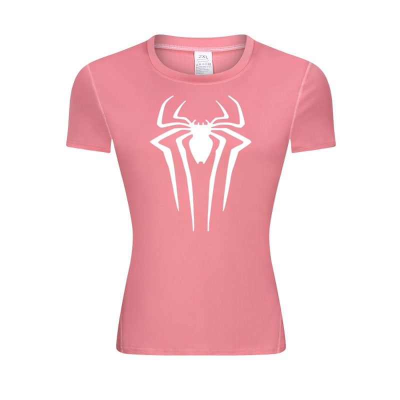 Web-Slinging Woman's Compression Shirt