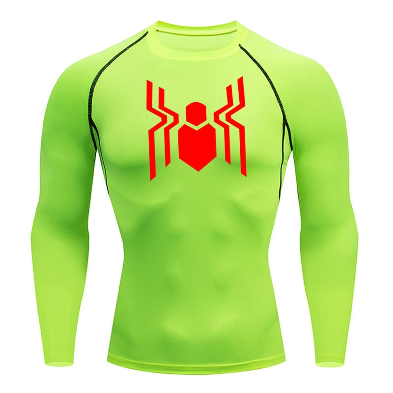 Web Slinging Long Sleeve Compression Shirt 2016