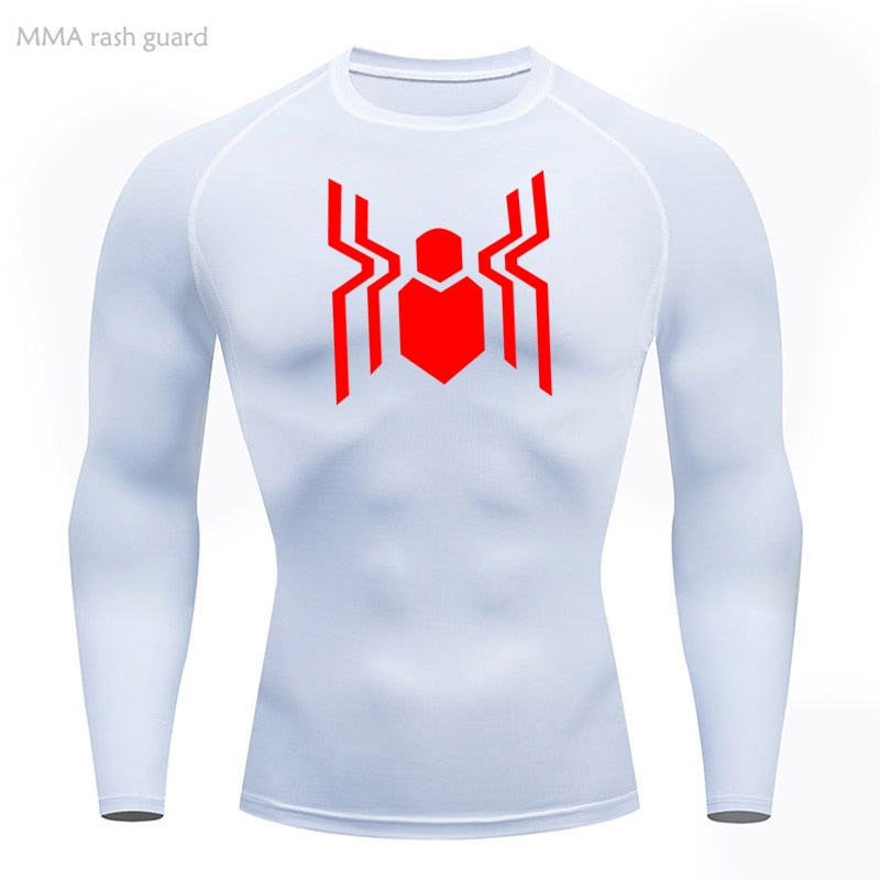 Web Slinging Long Sleeve Compression Shirt 2016