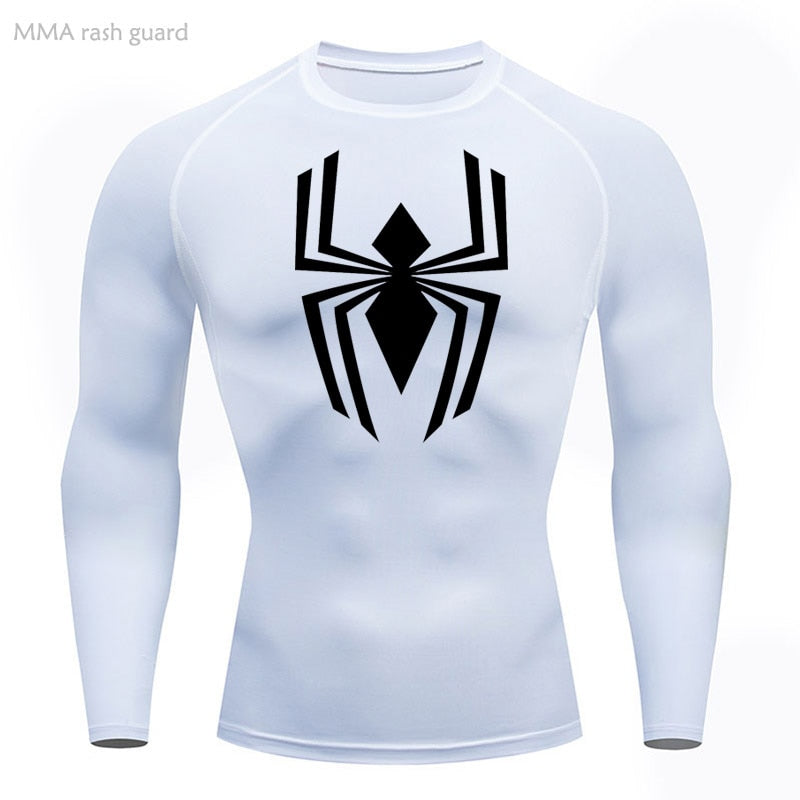 Spectacular Web-Slinging Long Sleeve Compression Shirt