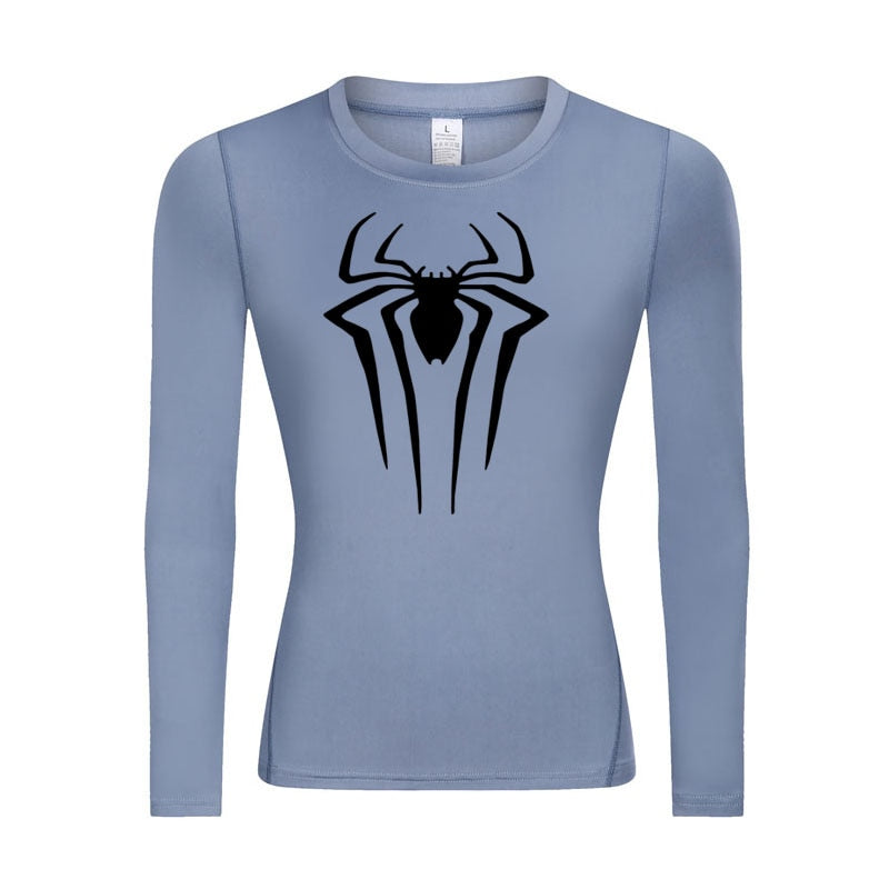 Web-Slinging Woman's Long Sleeve Compression Shirt