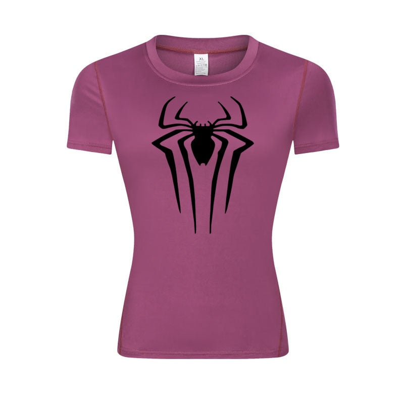 Web-Slinging Woman's Compression Shirt