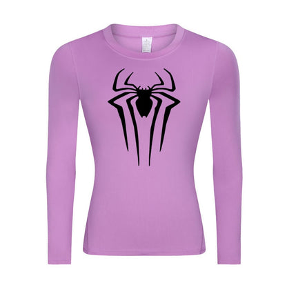 Web-Slinging Woman's Long Sleeve Compression Shirt