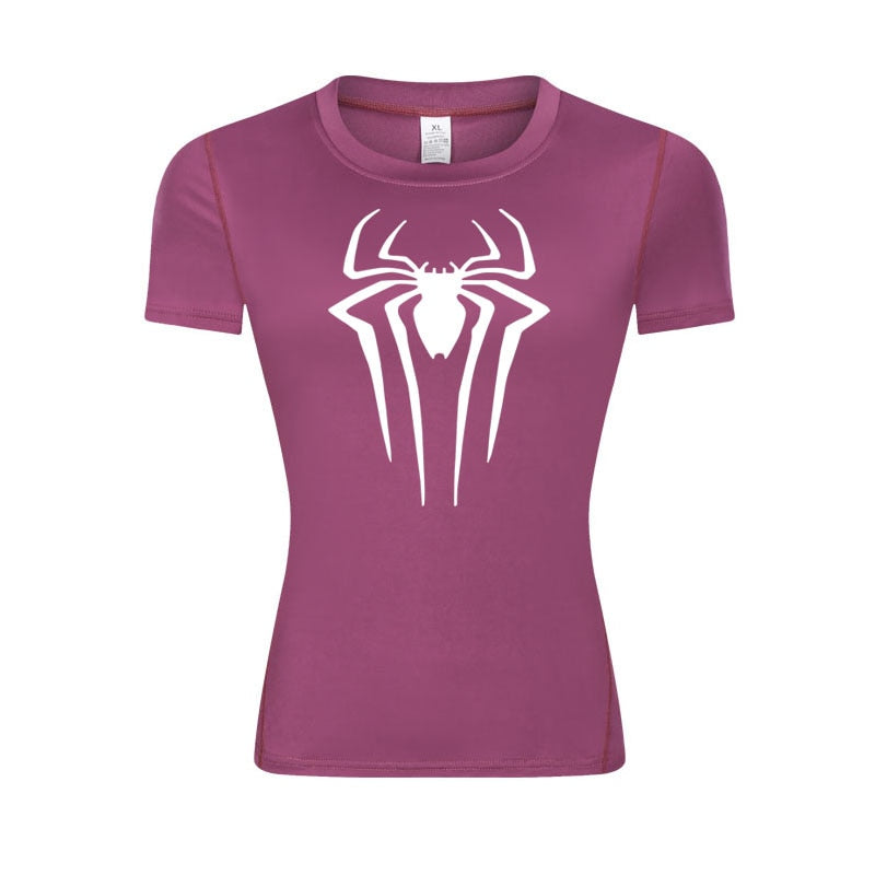 Web-Slinging Woman's Compression Shirt