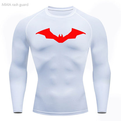 Pattinson Dark Knight Long Sleeve Compression Shirt