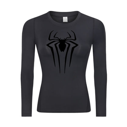 Web-Slinging Woman's Long Sleeve Compression Shirt