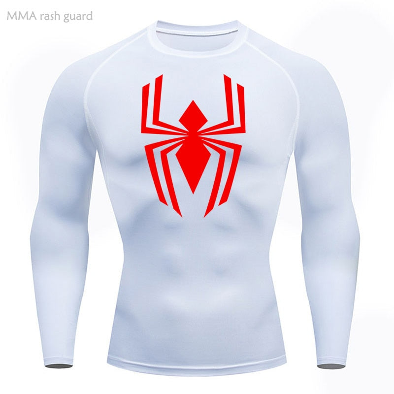 Spectacular Web-Slinging Long Sleeve Compression Shirt