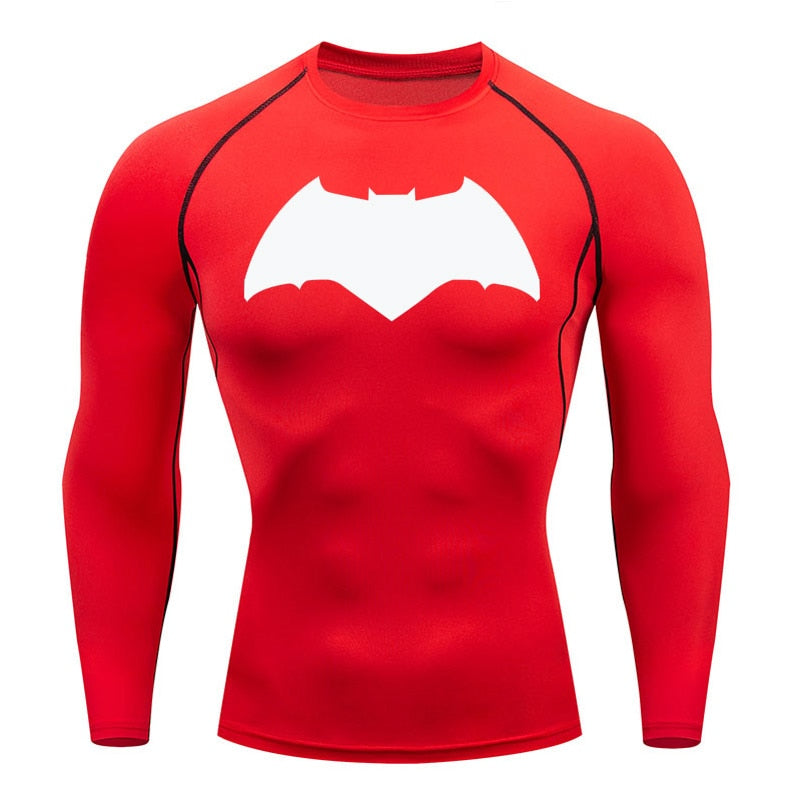 Affleck Dark Knight Long Sleeve Compression Shirt