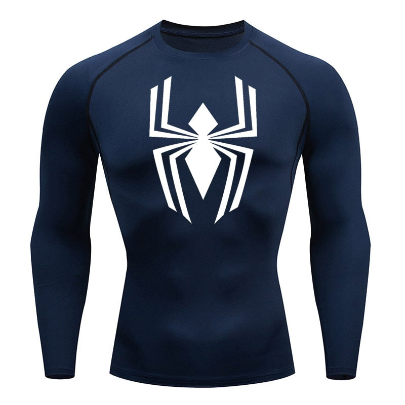 Spectacular Web-Slinging Long Sleeve Compression Shirt