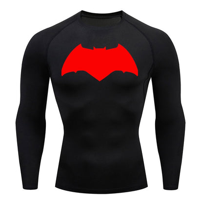 Affleck Dark Knight Long Sleeve Compression Shirt