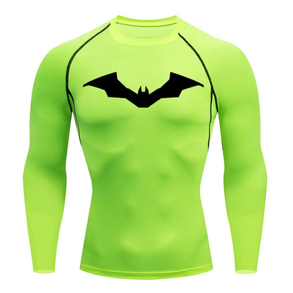 Pattinson Dark Knight Long Sleeve Compression Shirt