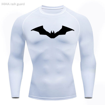 Pattinson Dark Knight Long Sleeve Compression Shirt