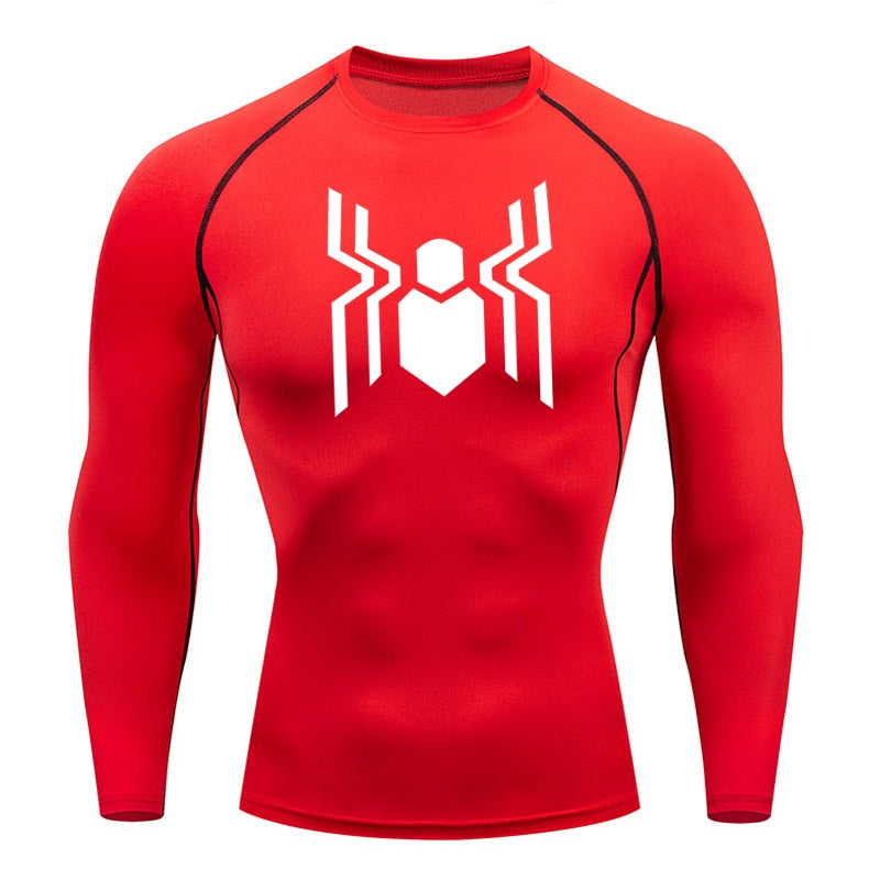 Web Slinging Long Sleeve Compression Shirt 2016