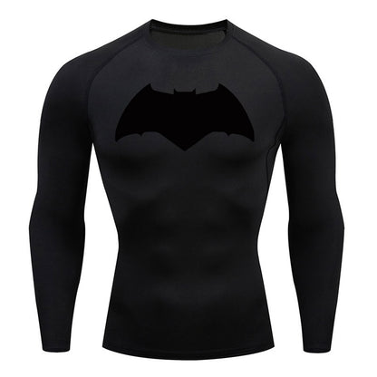 Affleck Dark Knight Long Sleeve Compression Shirt