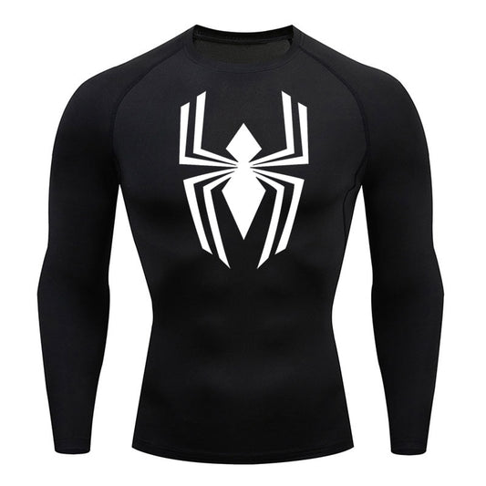 Spectacular Web-Slinging Long Sleeve Compression Shirt