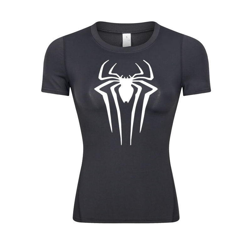 Web-Slinging Woman's Compression Shirt